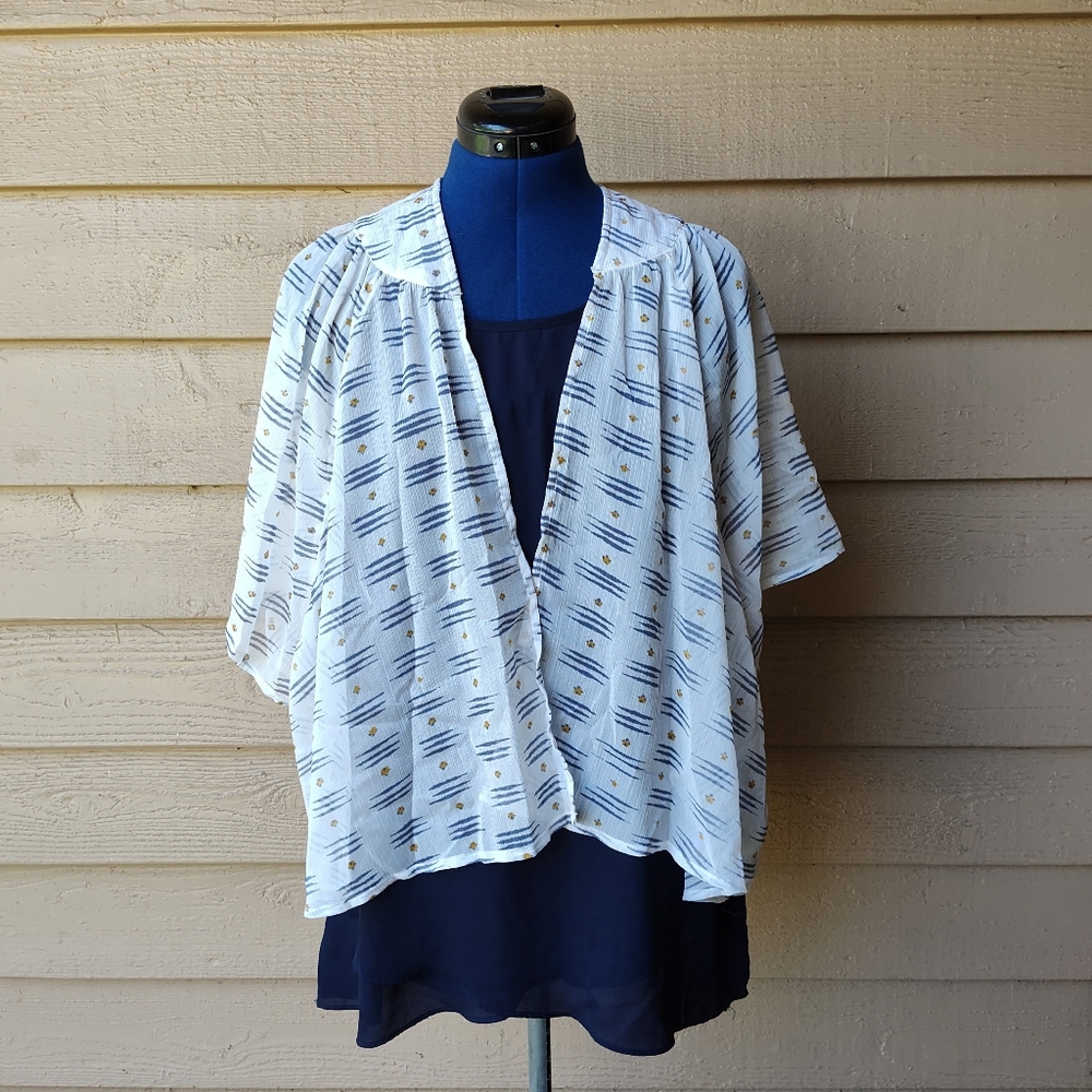 By & By Asymmetrical Navy Tank & SO Heritage Cover